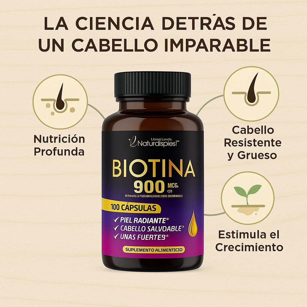 Rellena tus entradas y recupera tu confianza con las cápsulas BIOTINA.